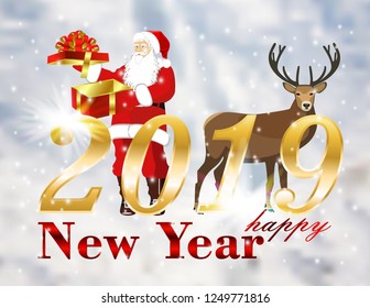 Postcard New year