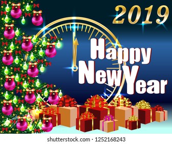 Postcard New year