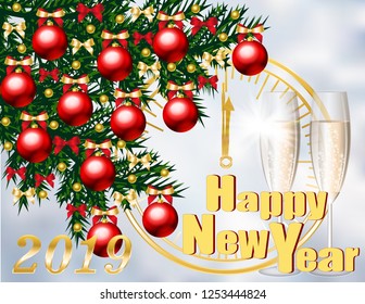 Postcard New year