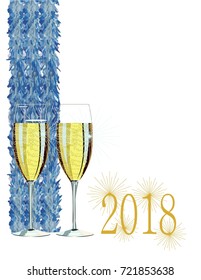 Postcard new year
