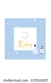 Postcard for the New year and Christmas