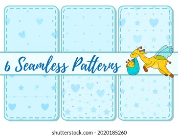 A postcard for a newborn. Funny flying giraffe. Hello Baby. Congratulations on the birth of a child. Birth certificate. Vector illustration. Hello world.