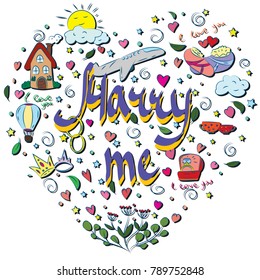 Postcard offer Marry me
