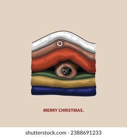 Postcard on the theme of Christmas