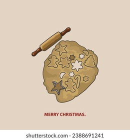 Postcard on the theme of Christmas