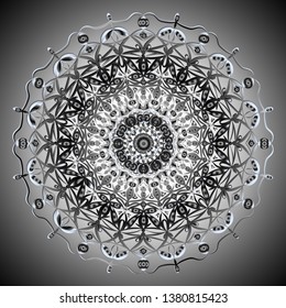 postcard with openwork pattern in ethnic style, can be used as a background