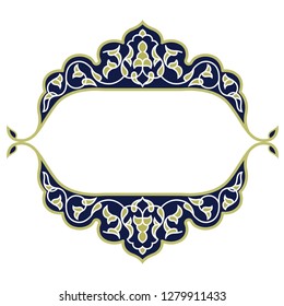 Postcard for Oriental design with colorful patterns. This is a good addition to the Eastern pattern or background.