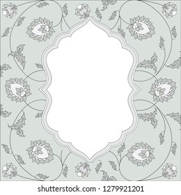 Postcard for Oriental design with colorful patterns. This is a good addition for congratulatory inscriptions.