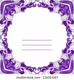 postcard with pattern