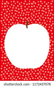
Postcard of a pretty apple
