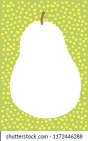 
Postcard of a pretty pear