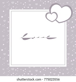 Postcard for st. Valentines day with heard