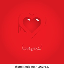 postcard symbol of the heart