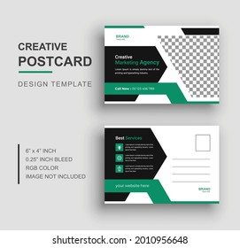 Postcard template, Business or corporate postcard design