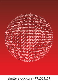 Postcard Valentine day