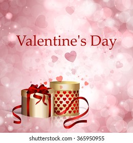 Postcard Valentine's Day.