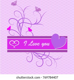 Postcard to the Valentine's Day 