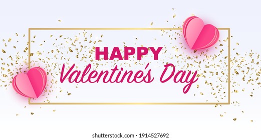 Postcard for Valentine's Day. Banner, postcards, posters, flyer. Vector illustration