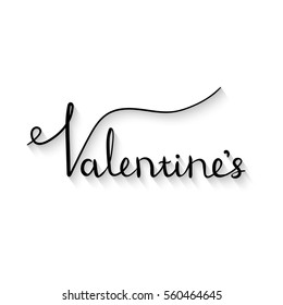 postcard for Valentine's day. isolated lettering in vector
