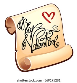 Postcard for Valentine's day. Vector.