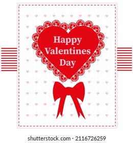 Postcard for Valentine's Day, vector illustration