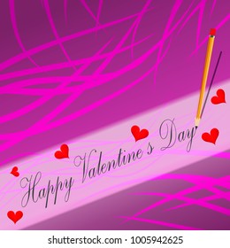 postcard Valentine's day. vector image cards for the holidays