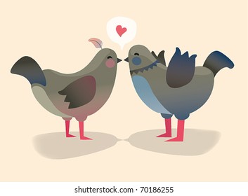 postcard for the valentine`s day or wedding invitation, illustration