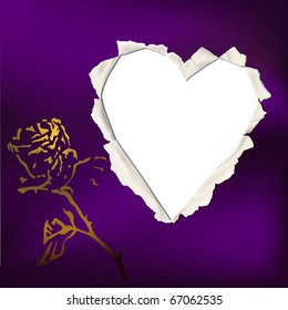Postcard. Vector.