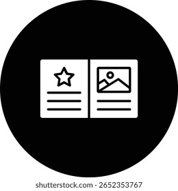Ícone de vetor de cartão postal. Pode ser usado para impressão, aplicativos móveis e da Web.