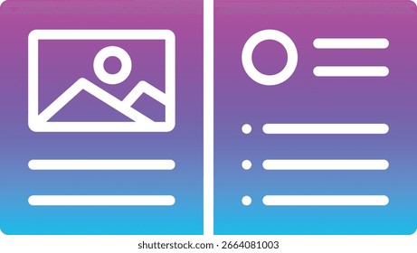 Postkartenvektorsymbol. Kann für Druck-, Mobil- und Web-Anwendungen verwendet werden.