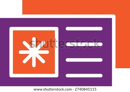 Postcard Vector Icon Design Illustration