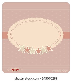 Postcard. Vector illustration.