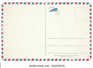 Postcard vector retro vintage design