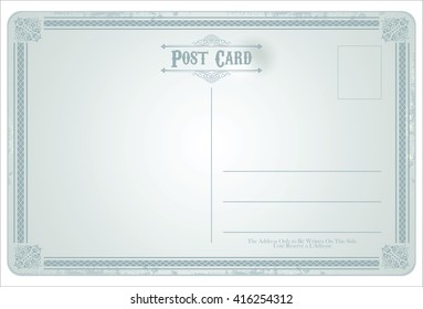 Postcard vector retro vintage design