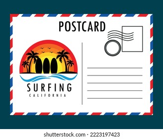 Postcard white paper blank mockup. vector isolated illustration. postcard mockup 