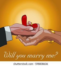 a postcard will you marry me?