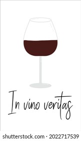 Postcard with wine. Vector illustration.