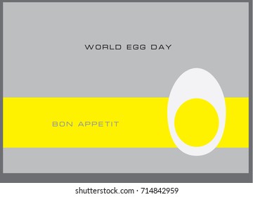 Postcard to World Egg Day, Bon Appetit