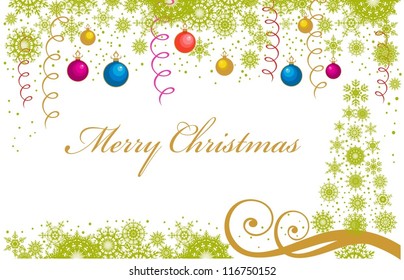 postcard with xmas tree