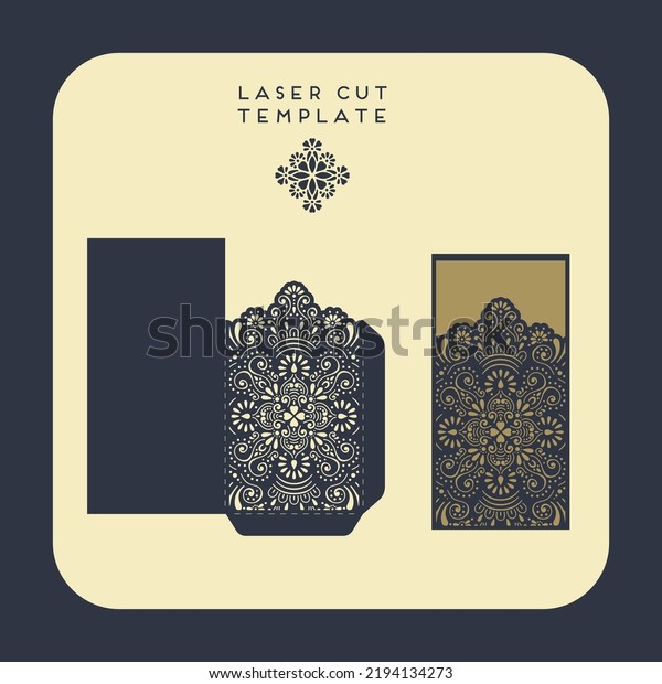 Postcards Laser Cutting Template Stock Vector (Royalty Free) 2194134273 ...