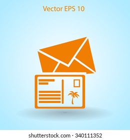 Postcards vector illustration