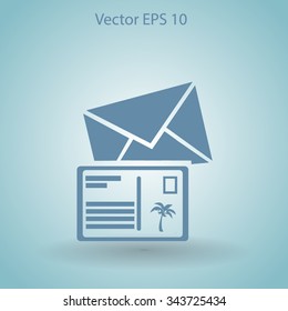 Postcards vector illustration