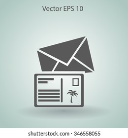 Postcards vector illustration
