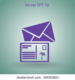 Postcards vector illustration
