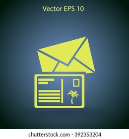 Postcards vector illustration