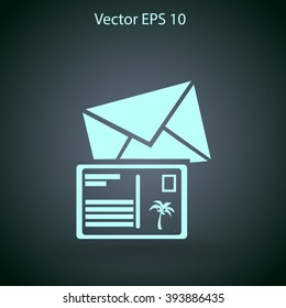 Postcards vector illustration