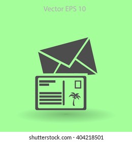 Postcards vector illustration