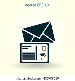 Postcards vector illustration