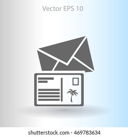 Postcards vector illustration