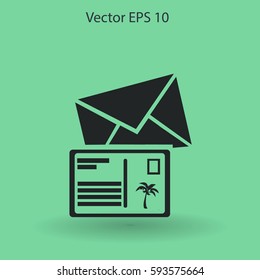 Postcards vector illustration